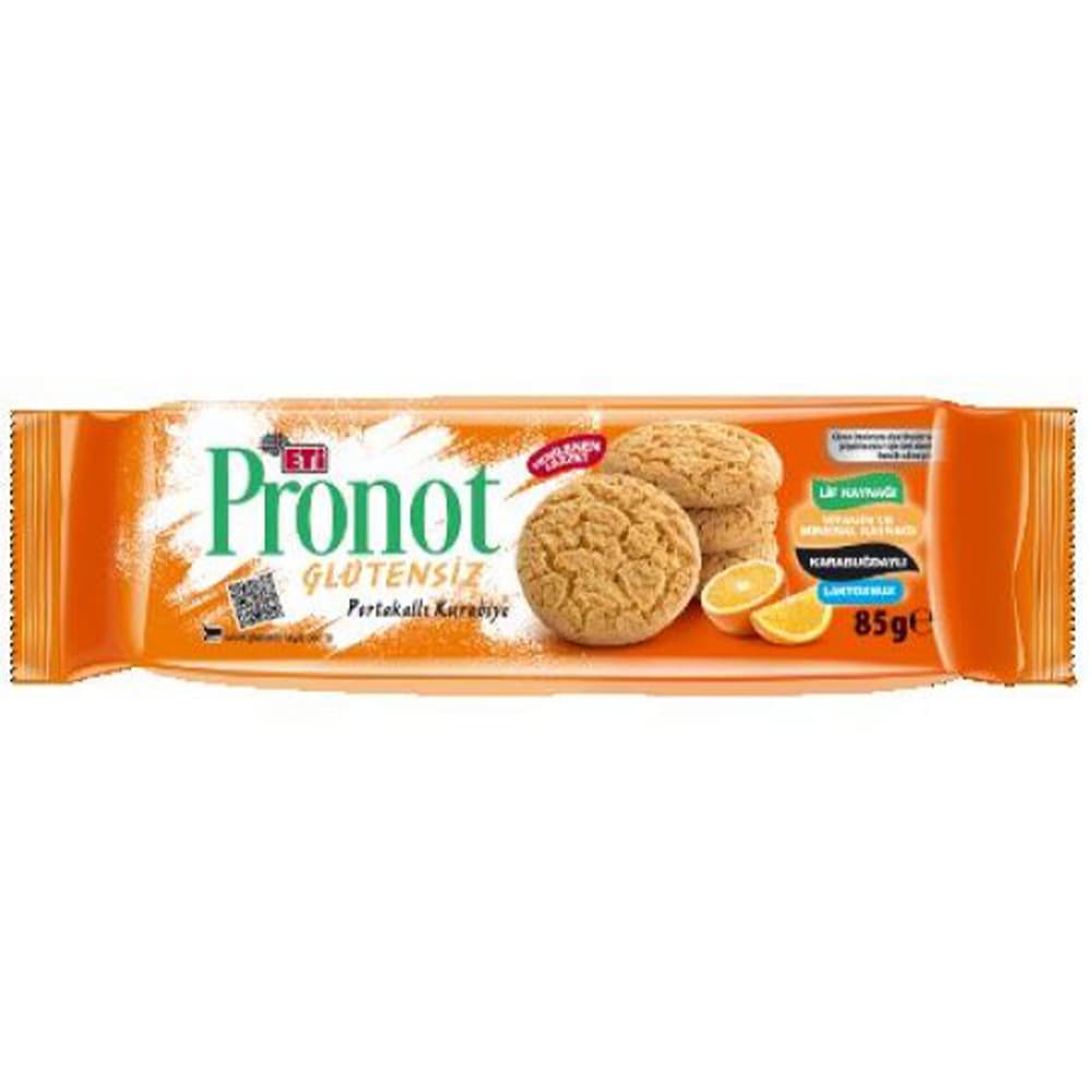 ETİ PRONOT GLUTENSİZ PORTAKALLI KURABİYE