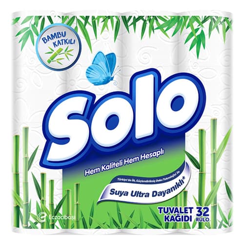 SOLO BAMBU TUVALET KAĞIDI 2 KATLI 32Lİ