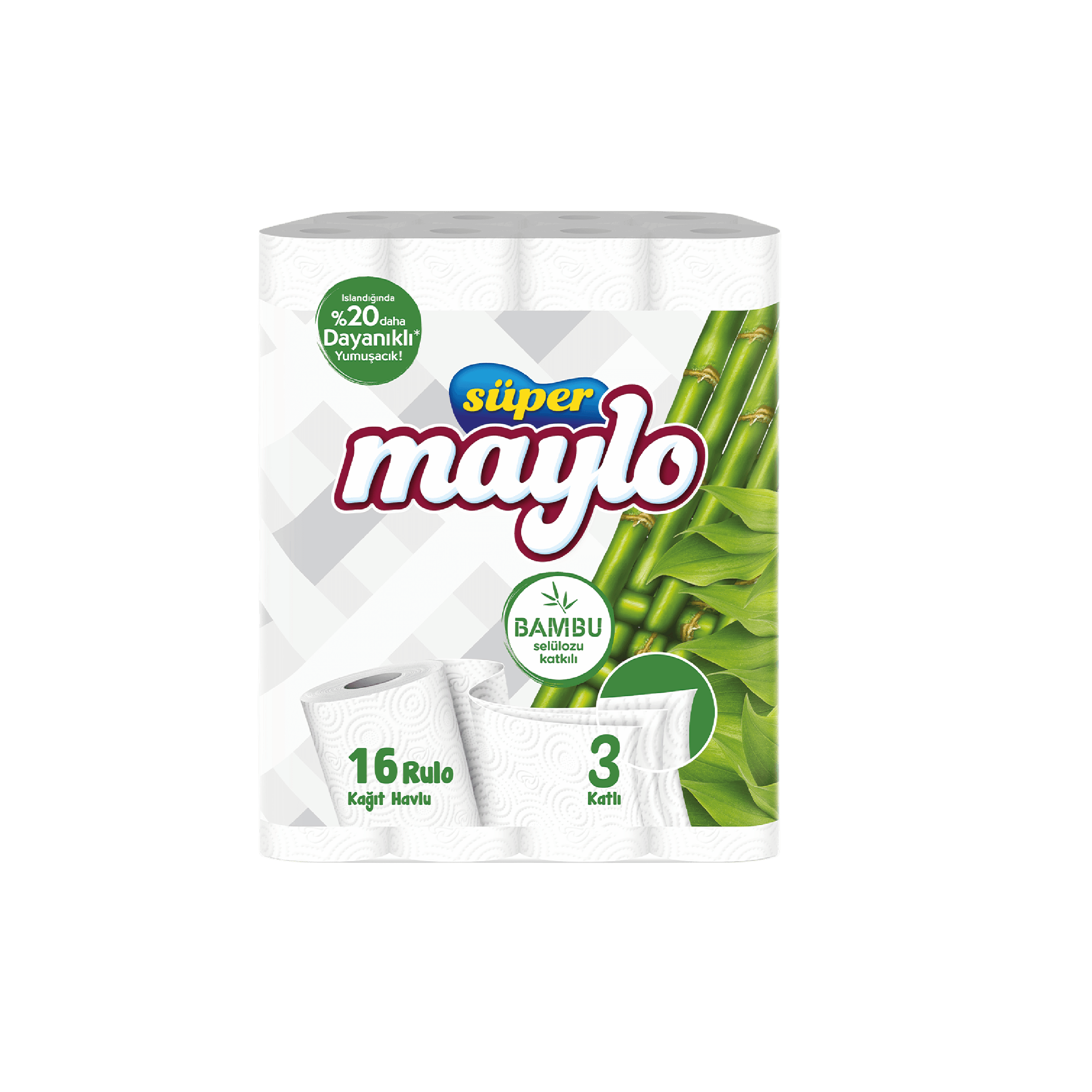 MAYLO BAMBU KAĞIT HAVLU 3 KATLI 16'LI