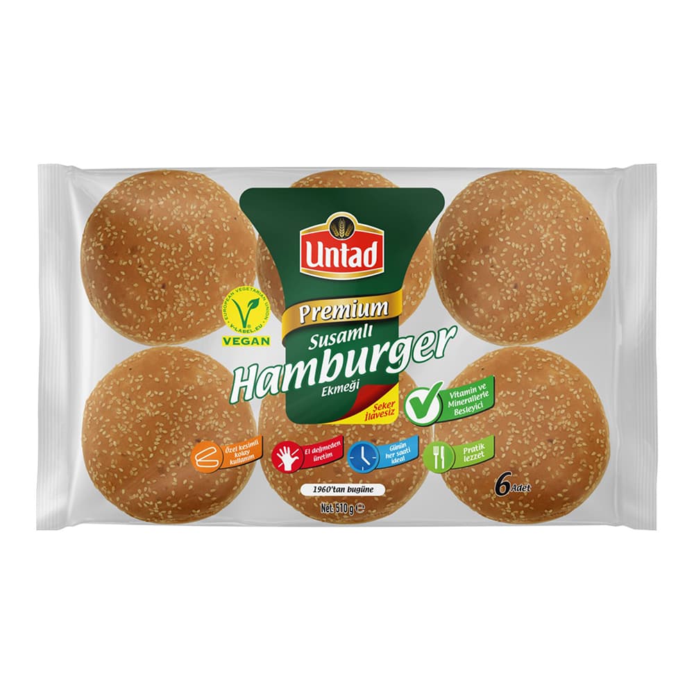 UNTAD PREMİUM HAMBURGER SUSAMLI 6*